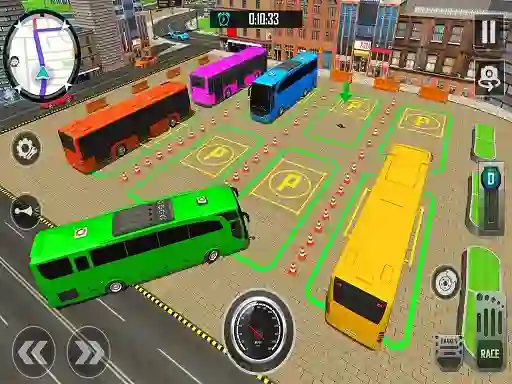 Permainan Bus City Parking Simulator talian