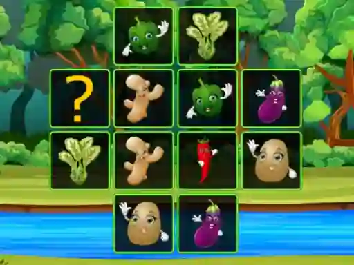 Permainan Vegetable Cards Match talian