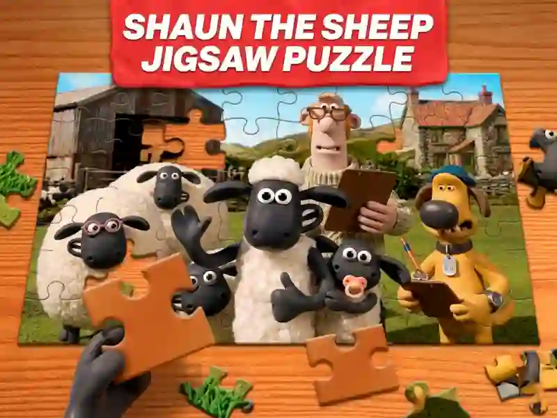 Permainan Shaun the Sheep Jigsaw Puzzle talian