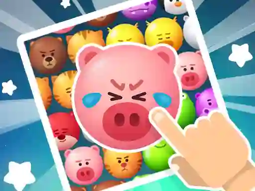 Permainan Crazy Zoo Swipe Match 3 Puzzle talian