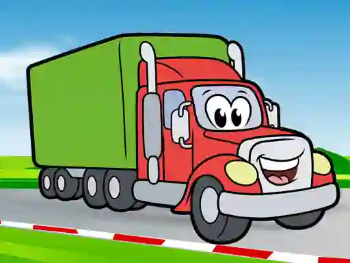 Permainan Happy Trucks Coloring talian