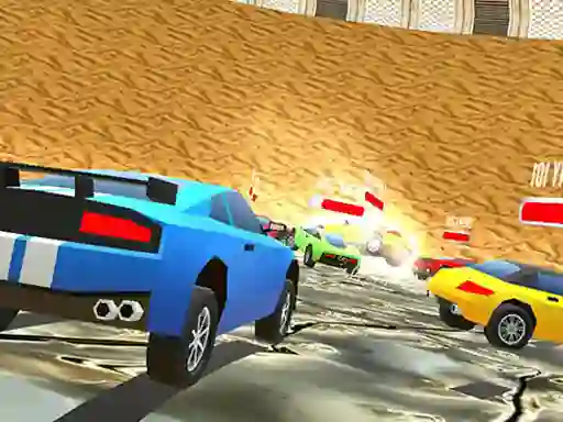 Permainan Low Poly Smash Cars talian