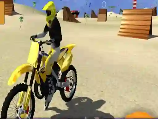 Permainan Motor Cycle Beach Stunt talian