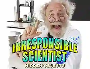 Permainan Irresponsible Scientist Hidden objects talian