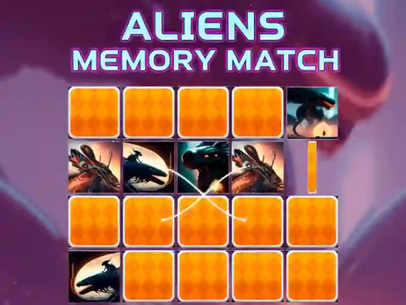 Permainan Aliens Memory Match talian