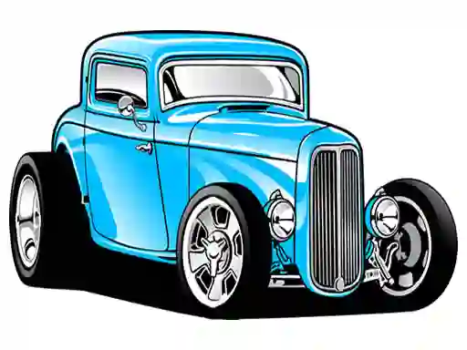 Permainan Hot Rod Coloring talian