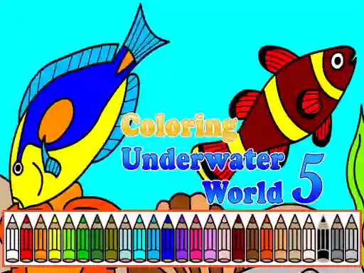 Permainan Coloring Underwater World 5 talian