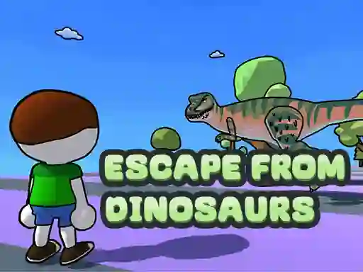 Permainan Escape From Dinosaurs talian