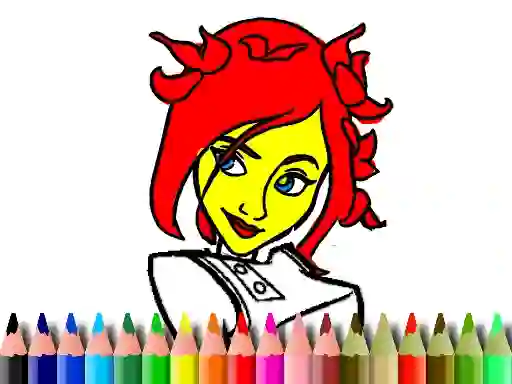 Permainan Back To School: Cute Girl Coloring talian