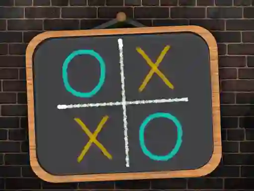 Permainan Tic Tac Toe blackboard talian