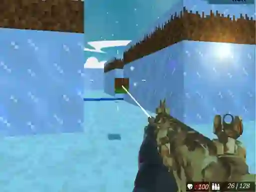 Permainan Blocky Swat Shooting Iceworld Multiplayer talian