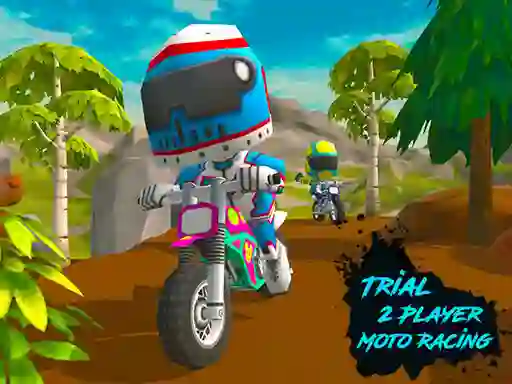 Permainan Trial 2 Player Moto Racing talian