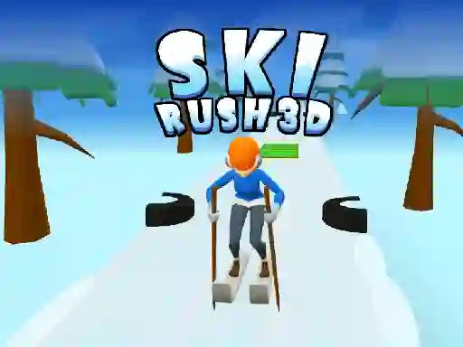 Permainan Ski Rush 3d talian