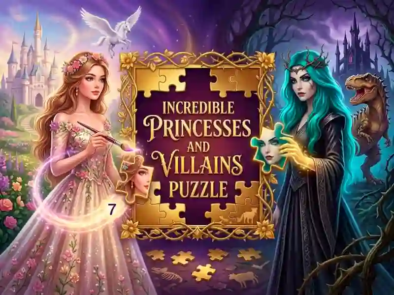 Permainan Incredible Princesses and Villains Puzzle talian
