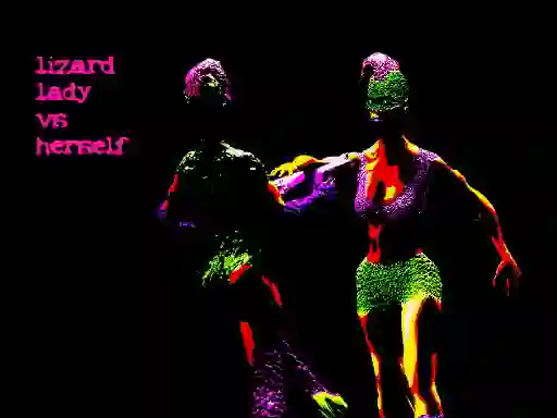 Permainan Lizard Lady vs Herself talian