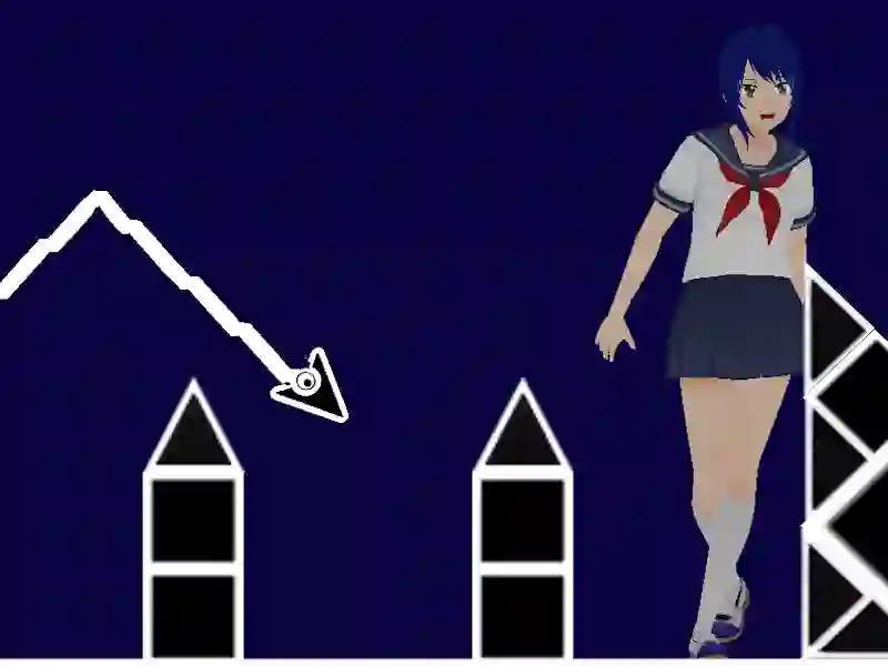 Permainan Space Geometry Dash Waves talian
