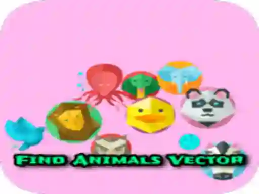 Permainan Find Animals Vector talian