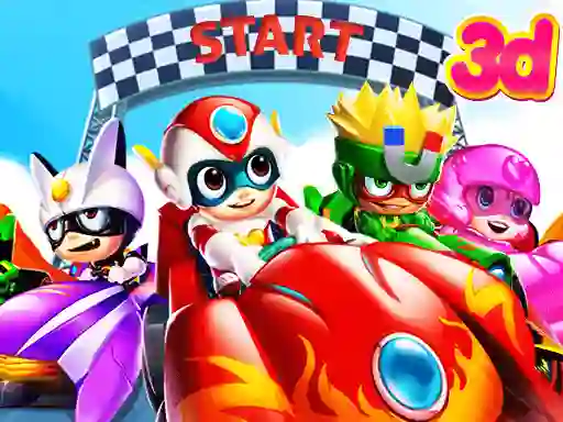Permainan Cartoon Racing 3D talian