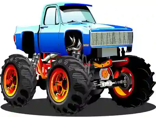 Permainan Monster Truck Puzzle talian