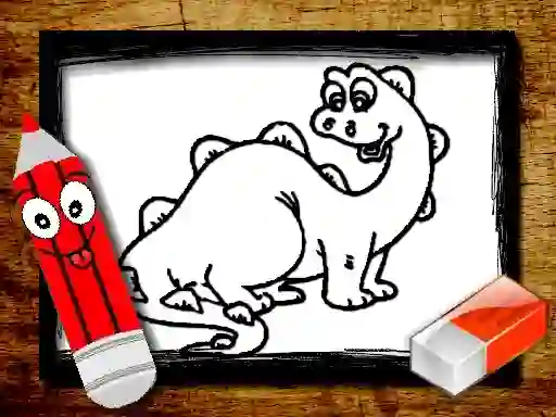 Permainan Back To School: Dinosaur Coloring Book talian
