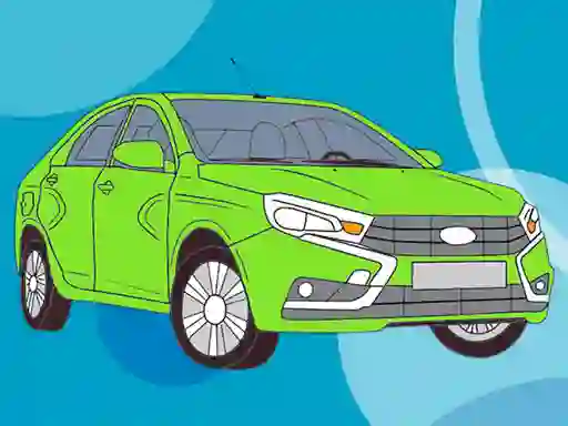 Permainan Russian Cars Coloring Book talian