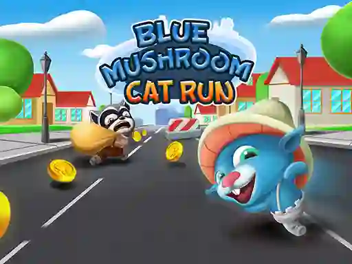 Permainan Blue Mushroom Cat Run talian