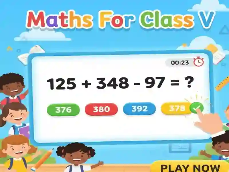 Permainan Maths For Class V talian