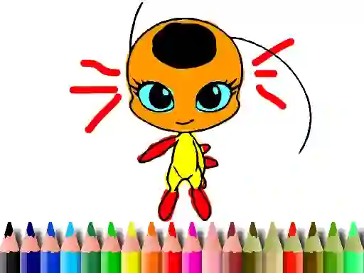 Permainan Back To School: Dotted Girl Coloring talian