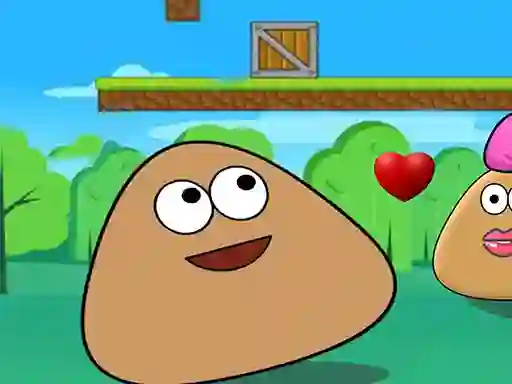 Permainan Pou Slide talian