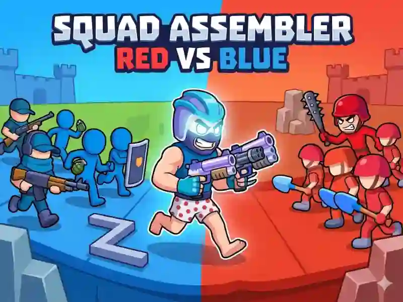 Permainan Squad Assembler Red Vs Blue talian