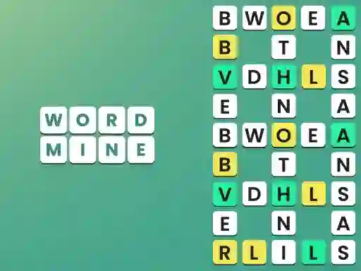 Permainan Word Mine talian