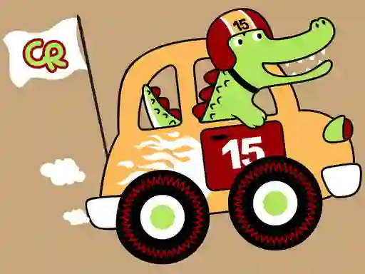 Permainan Fast Racing Cars Coloring talian