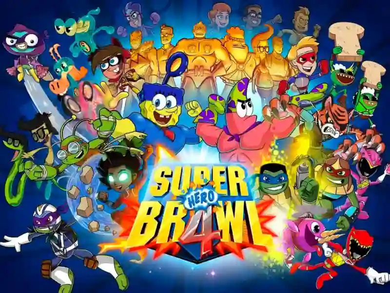 Permainan Super Hero Brawl 4 talian