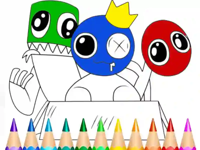 Permainan Rainbow Friends Coloring Book talian