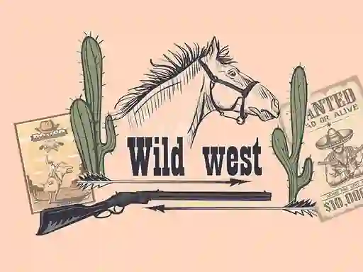 Permainan Wild Wild West Memory talian