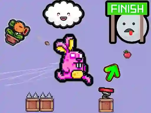 Permainan Cute Rabbit's Challenging Adventure talian