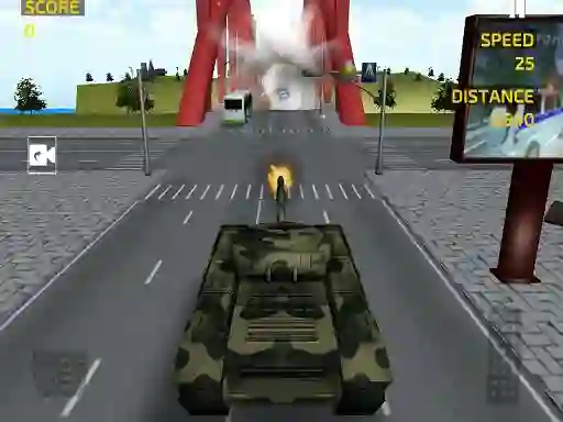 Permainan Army Tank Driving Simulation talian