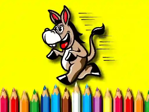 Permainan Back To School Coloring Book Donkey talian