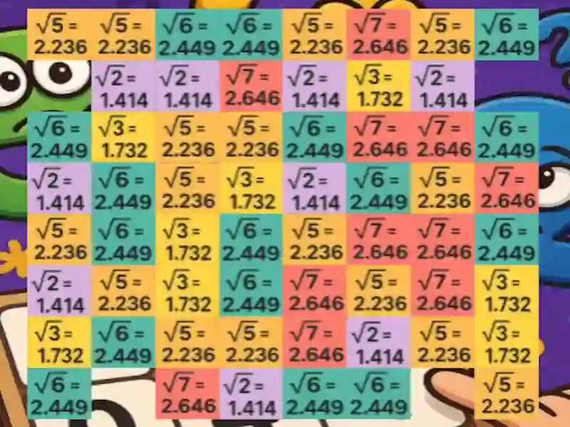 Permainan Tricky Square Roots talian