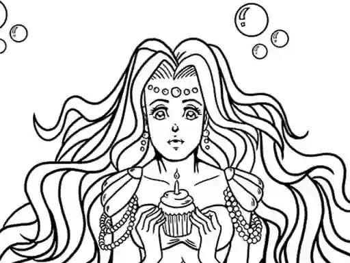 Permainan Kawaii Mermaids Coloring Book talian
