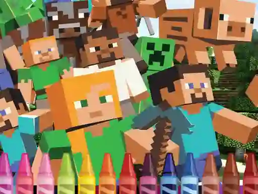 Permainan 4GameGround Minecraft Coloring talian