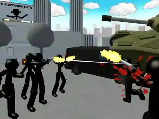 Permainan Stickman City Shooting 3d talian