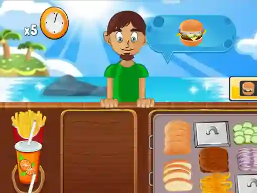 Permainan Beach Burger talian