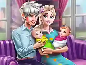 Permainan Ice Queen Twins Family Day talian