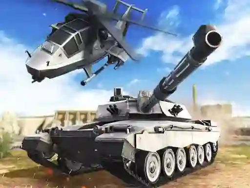 Permainan Strategy of war. Tanks and helicopters talian