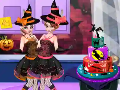 Permainan Halloween Party Cake talian