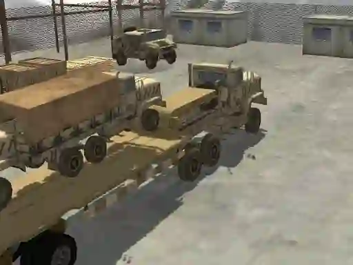 Permainan Transport Army vehicle truck driving talian