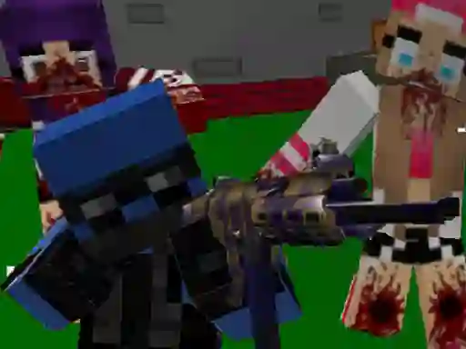 Permainan Blocky Combat Special Forces: Zombie Apocalypse talian