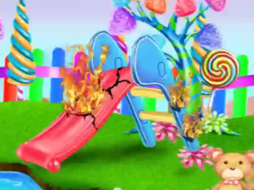 Permainan Candy Garden Cleaning talian