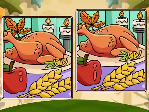 Permainan Thanksgiving Spot The Differences talian